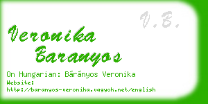 veronika baranyos business card